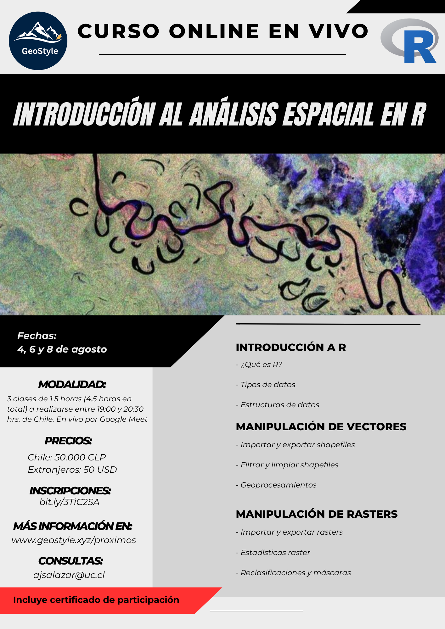 Flyer del curso de R